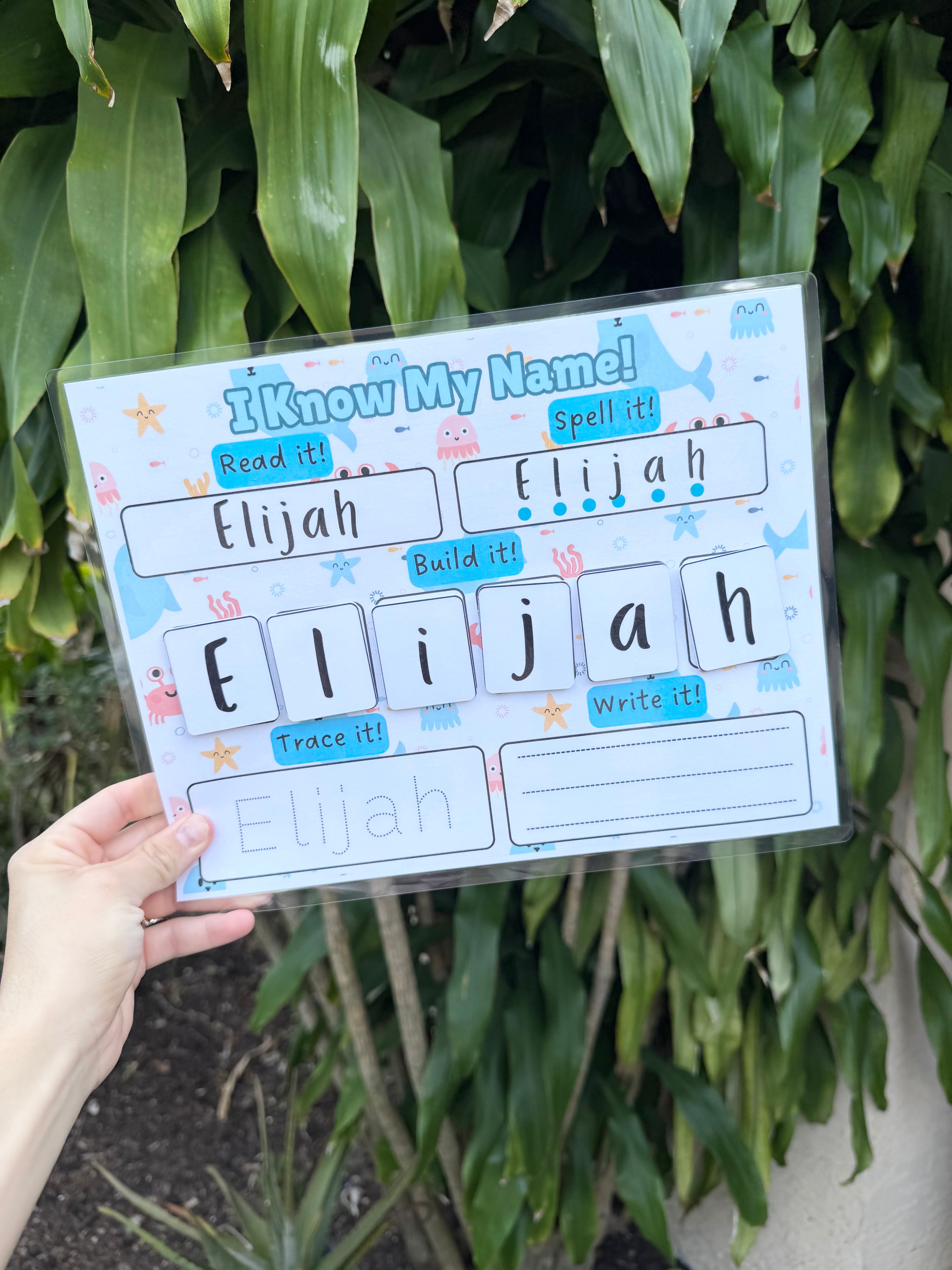 Personalized I Know My Name Sheet