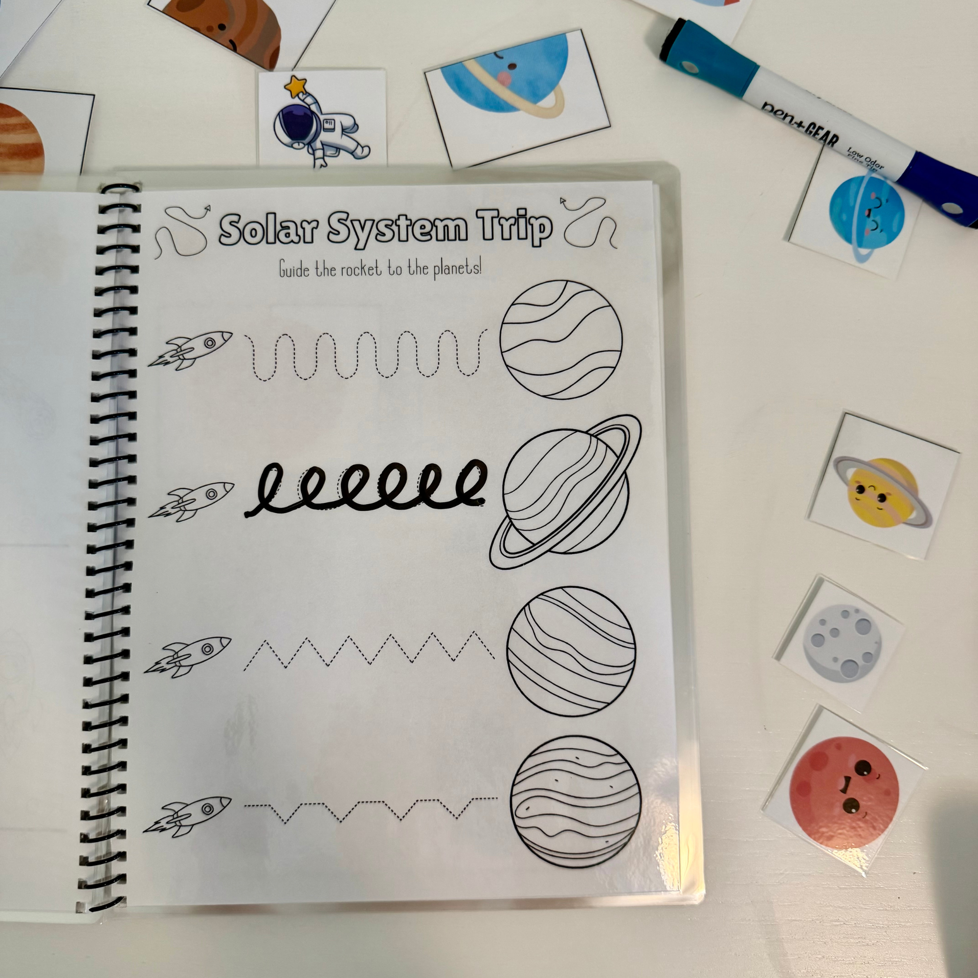 Space Learning Activity Workbook for Pre-K & Kindergarten