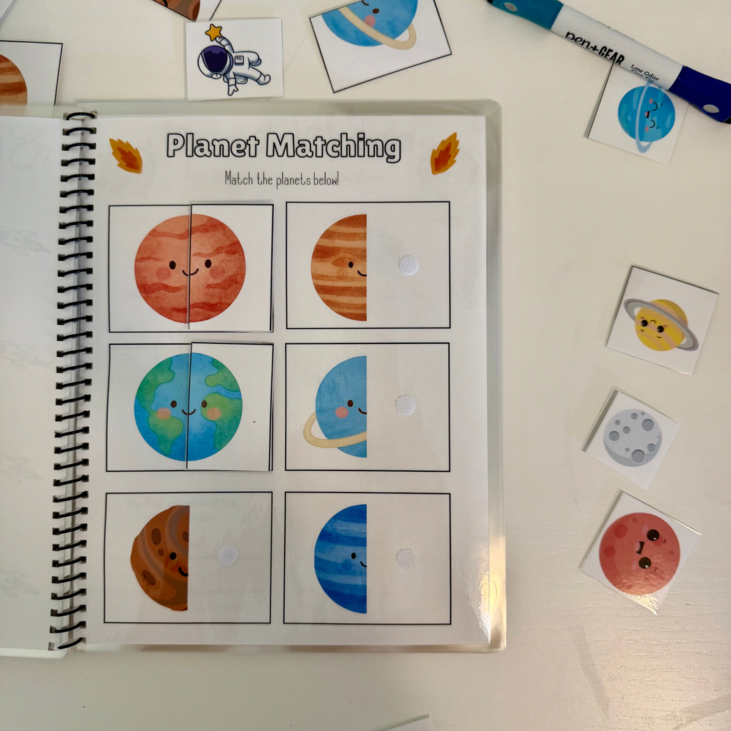 Space Learning Activity Workbook for Pre-K & Kindergarten