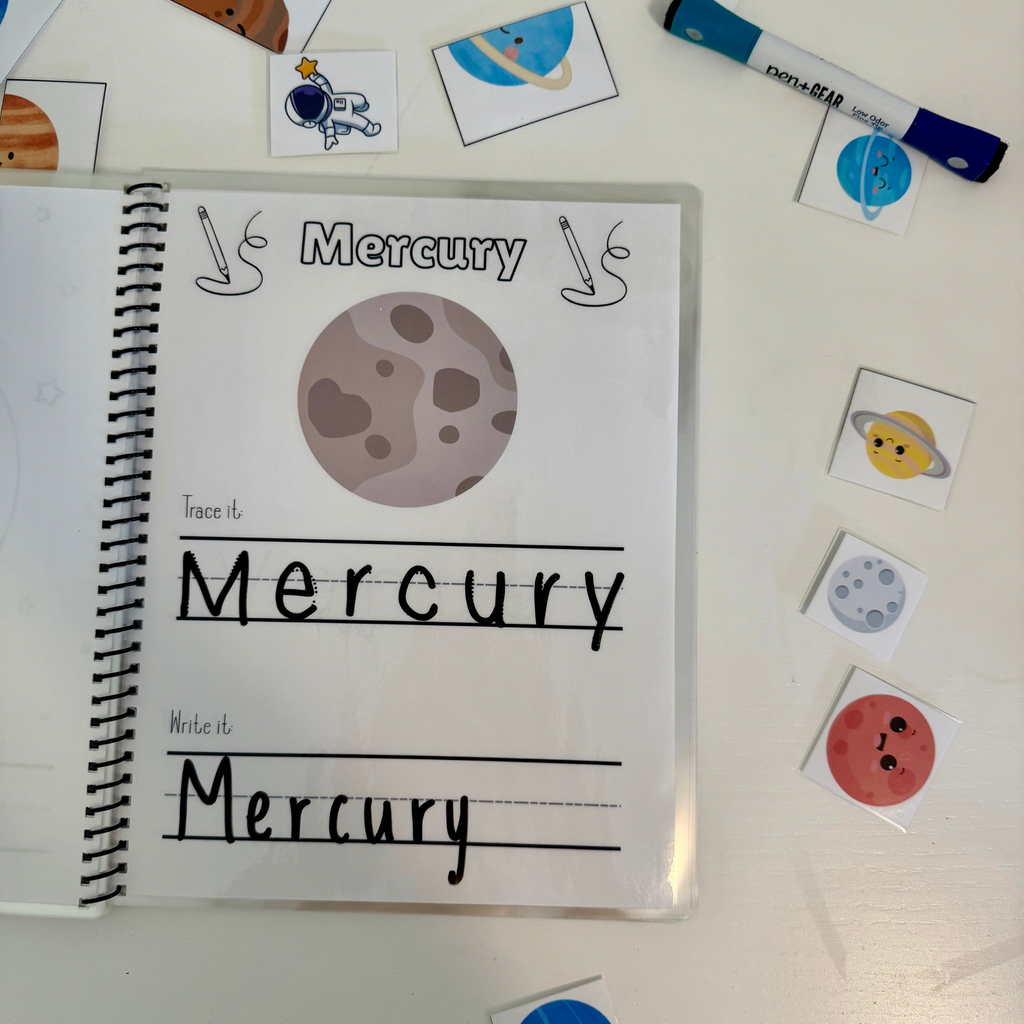 Space Learning Activity Workbook for Pre-K & Kindergarten