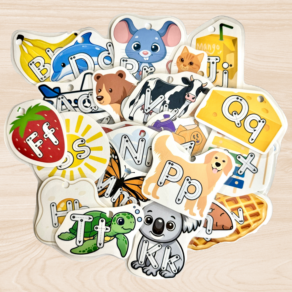 Spanish Alphabet Tracing Flashcards