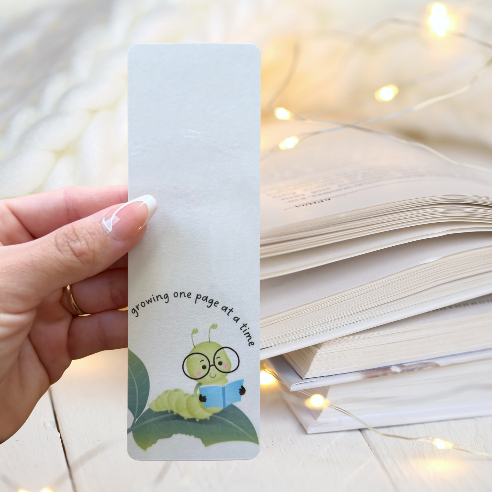 Reading Caterpillar Bookmark