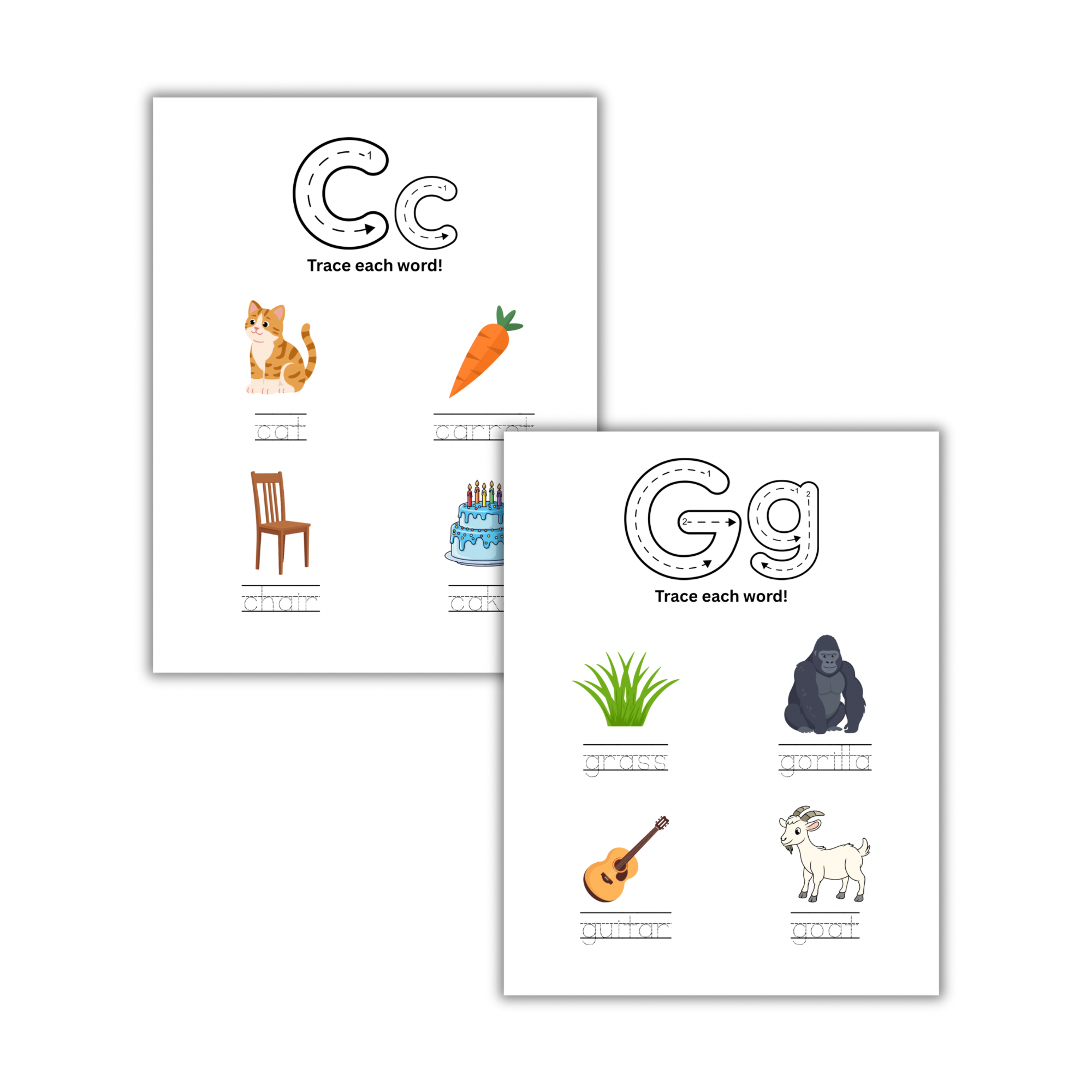 ABC Word Tracing Workbook