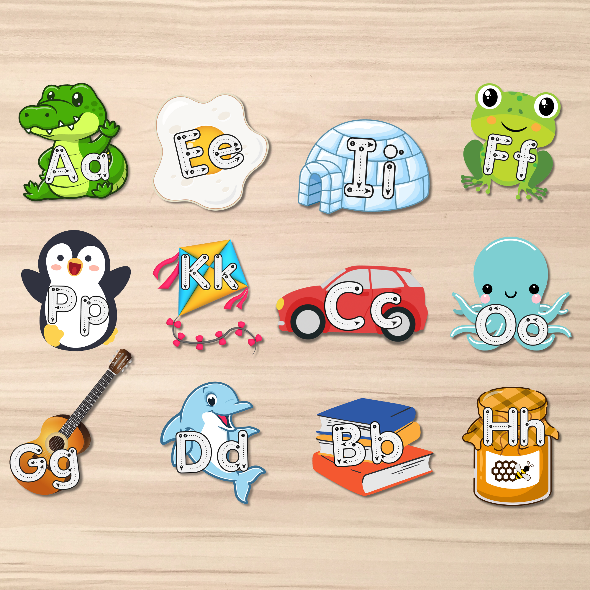 Alphabet Tracing Flashcards