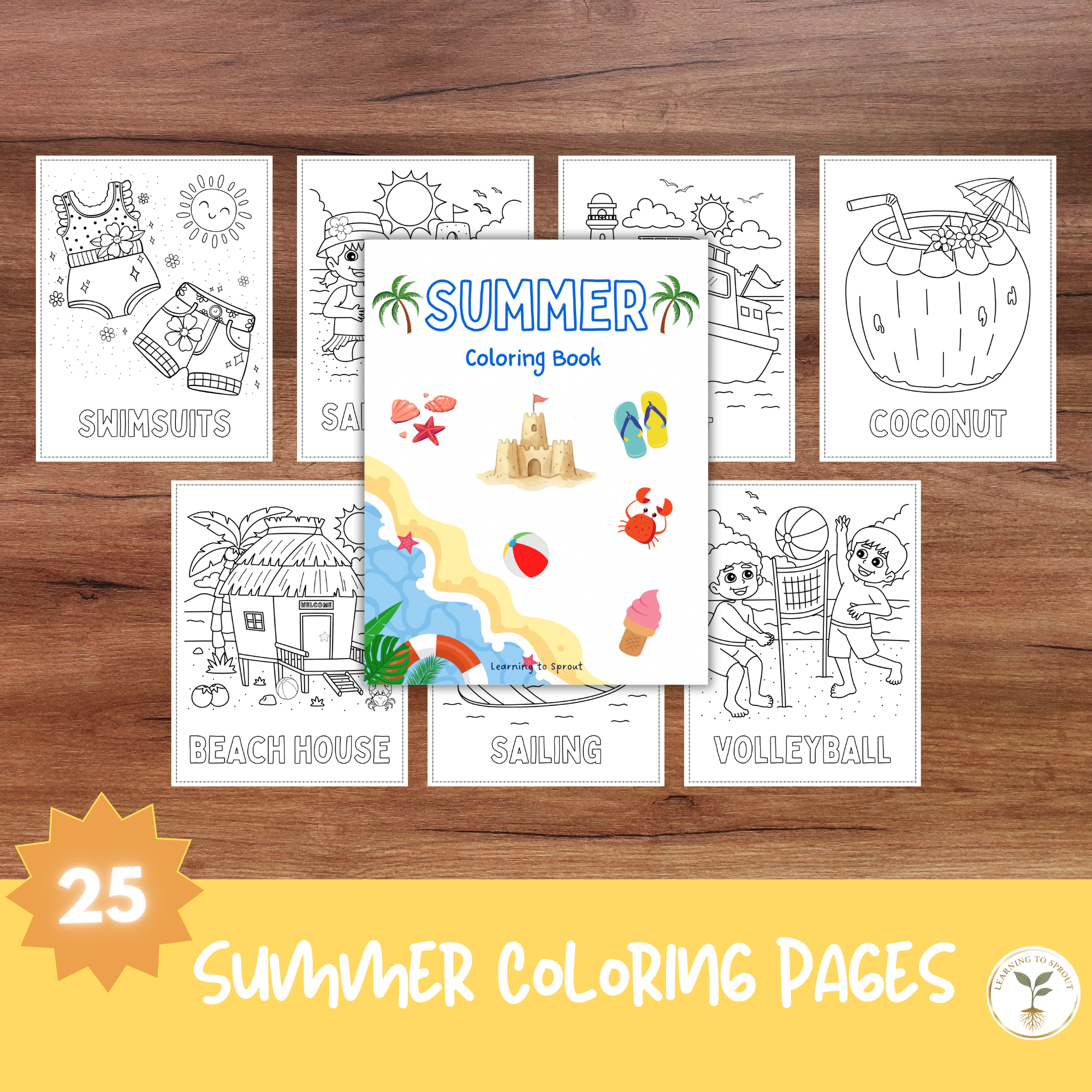 Summer Coloring Book