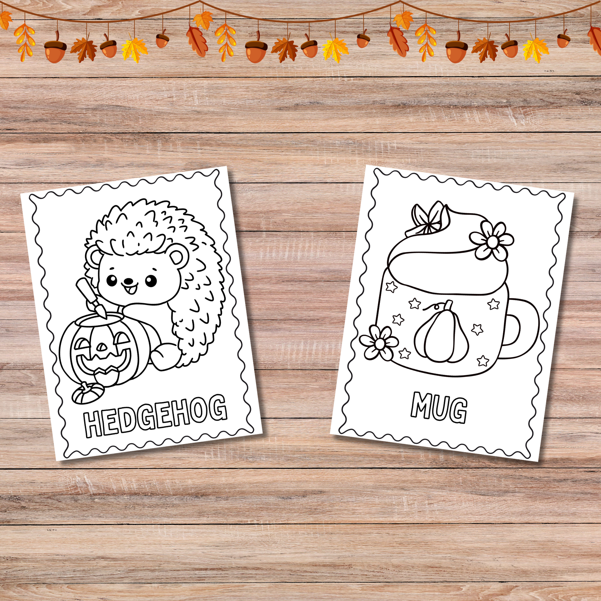 Fall Coloring Book