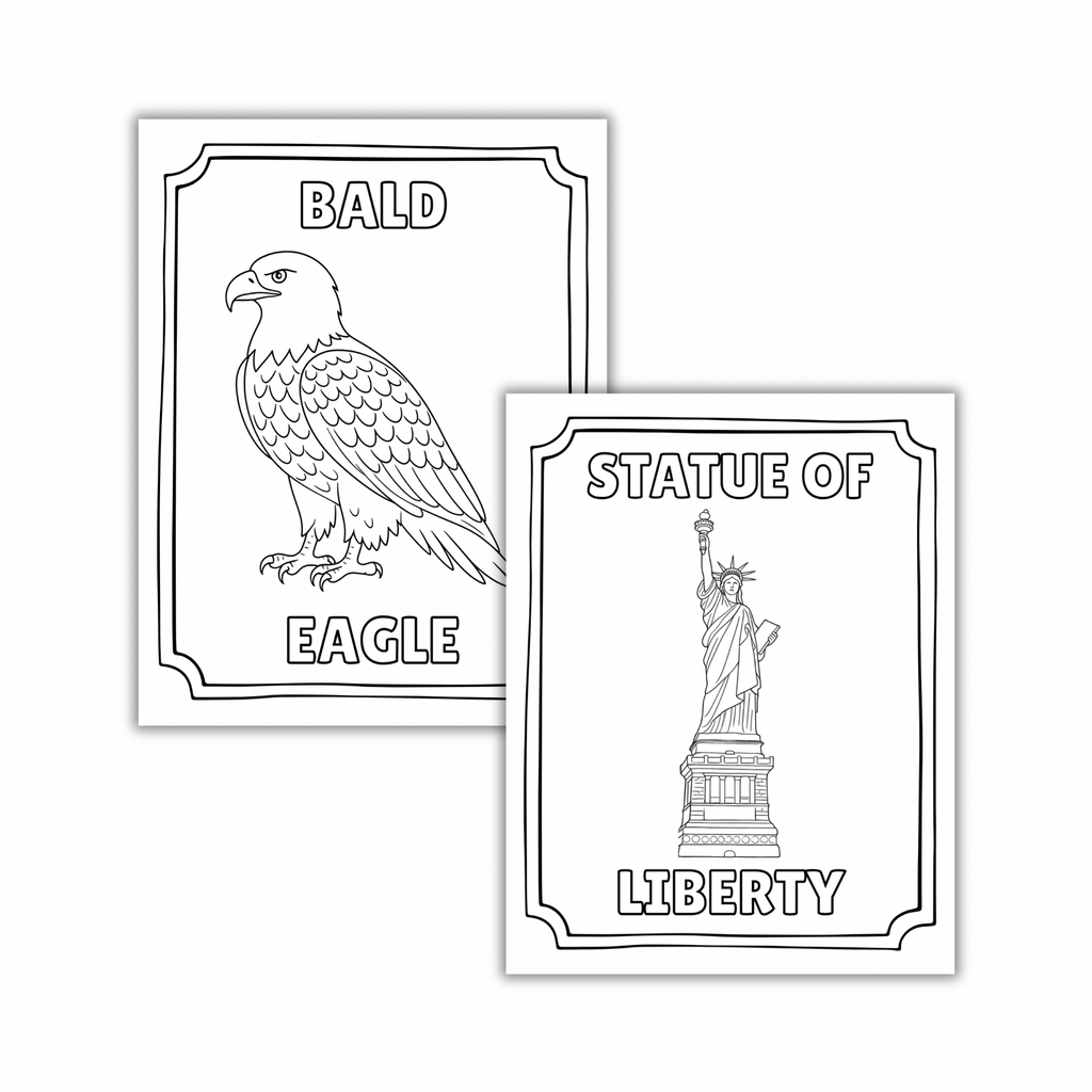 American Symbols Coloring Book