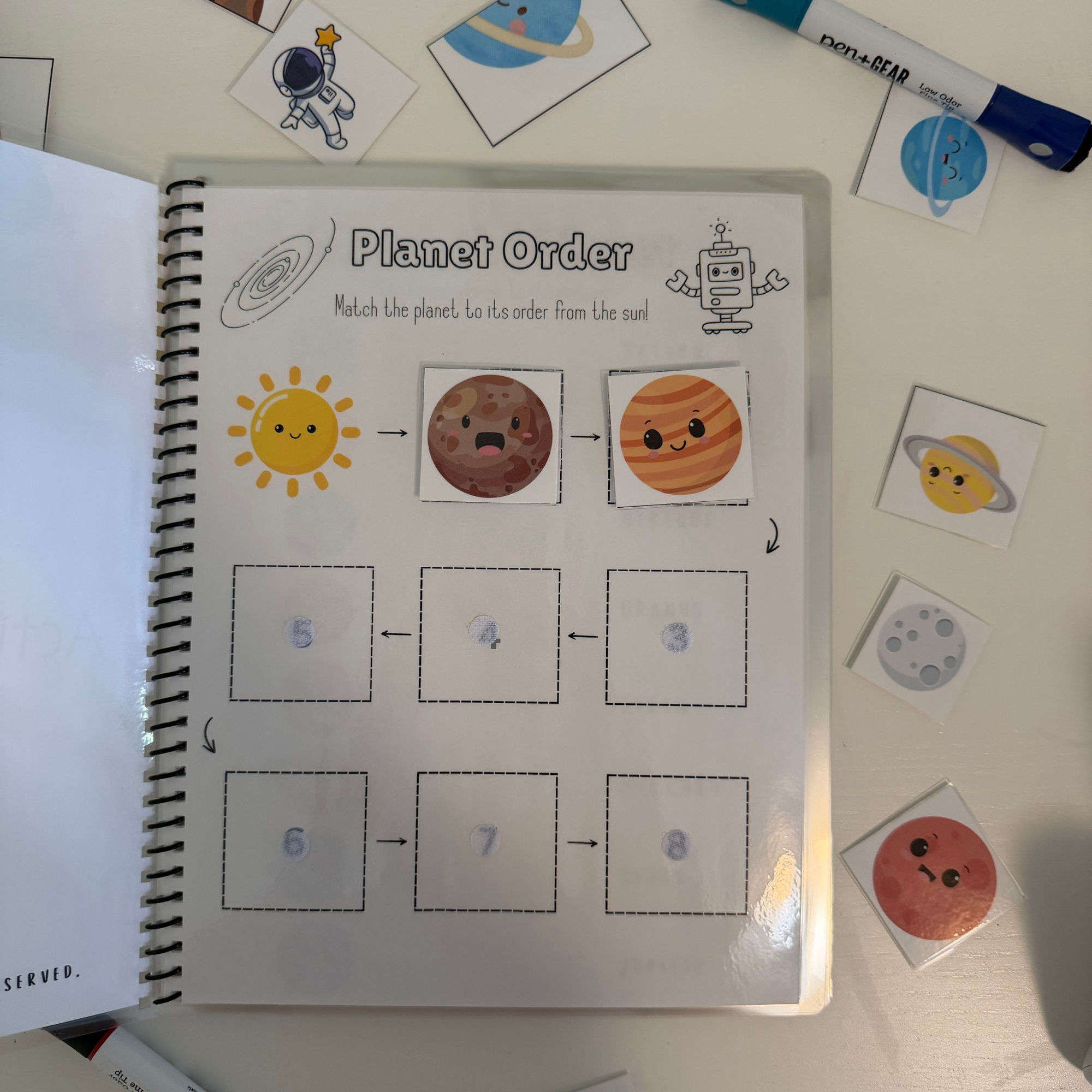 Space Learning Activity Workbook for Pre-K & Kindergarten