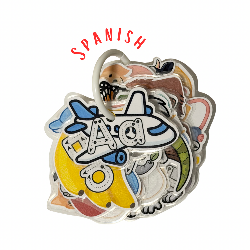 Spanish Alphabet Tracing Flashcards