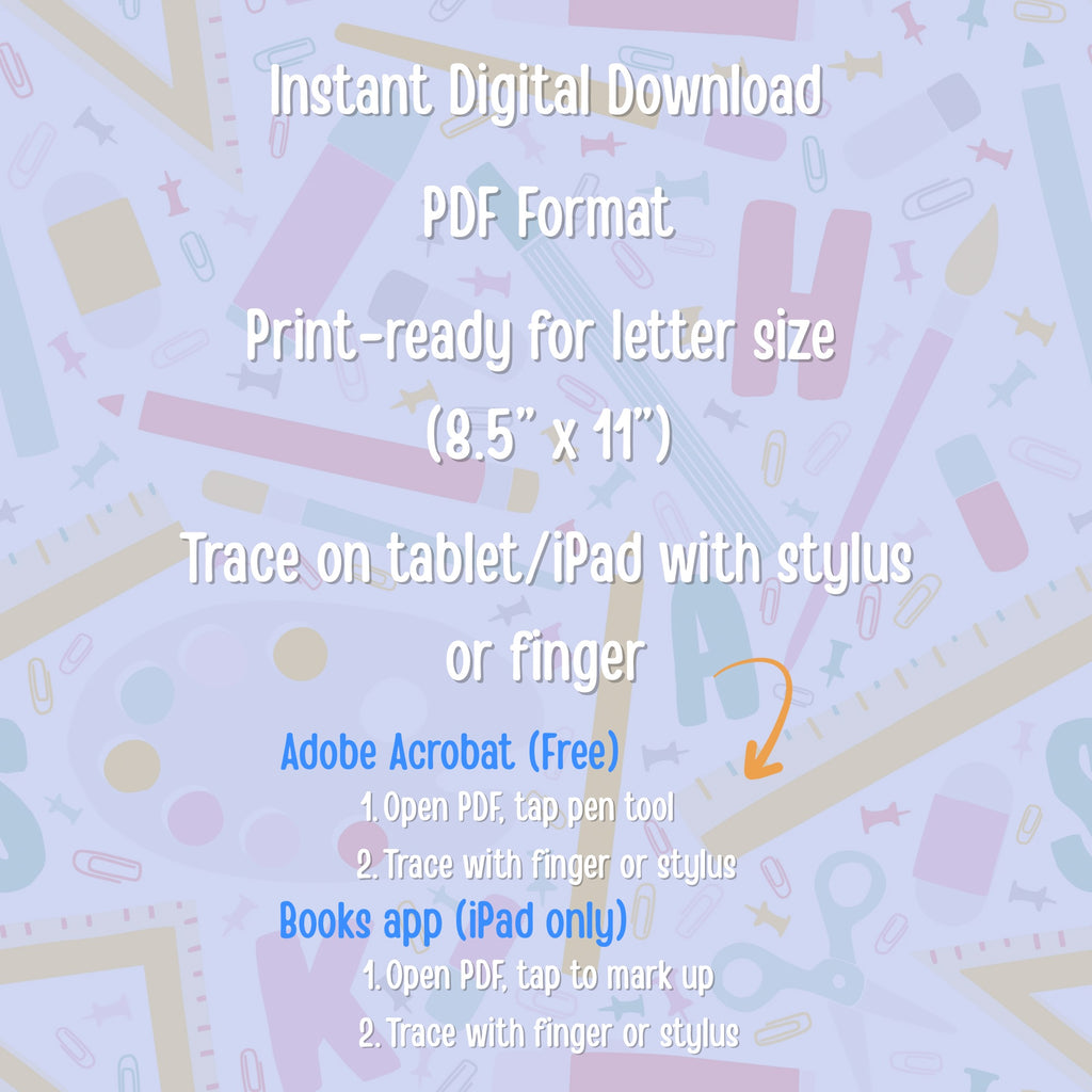 Spanish Alphabet Tracing Worksheets