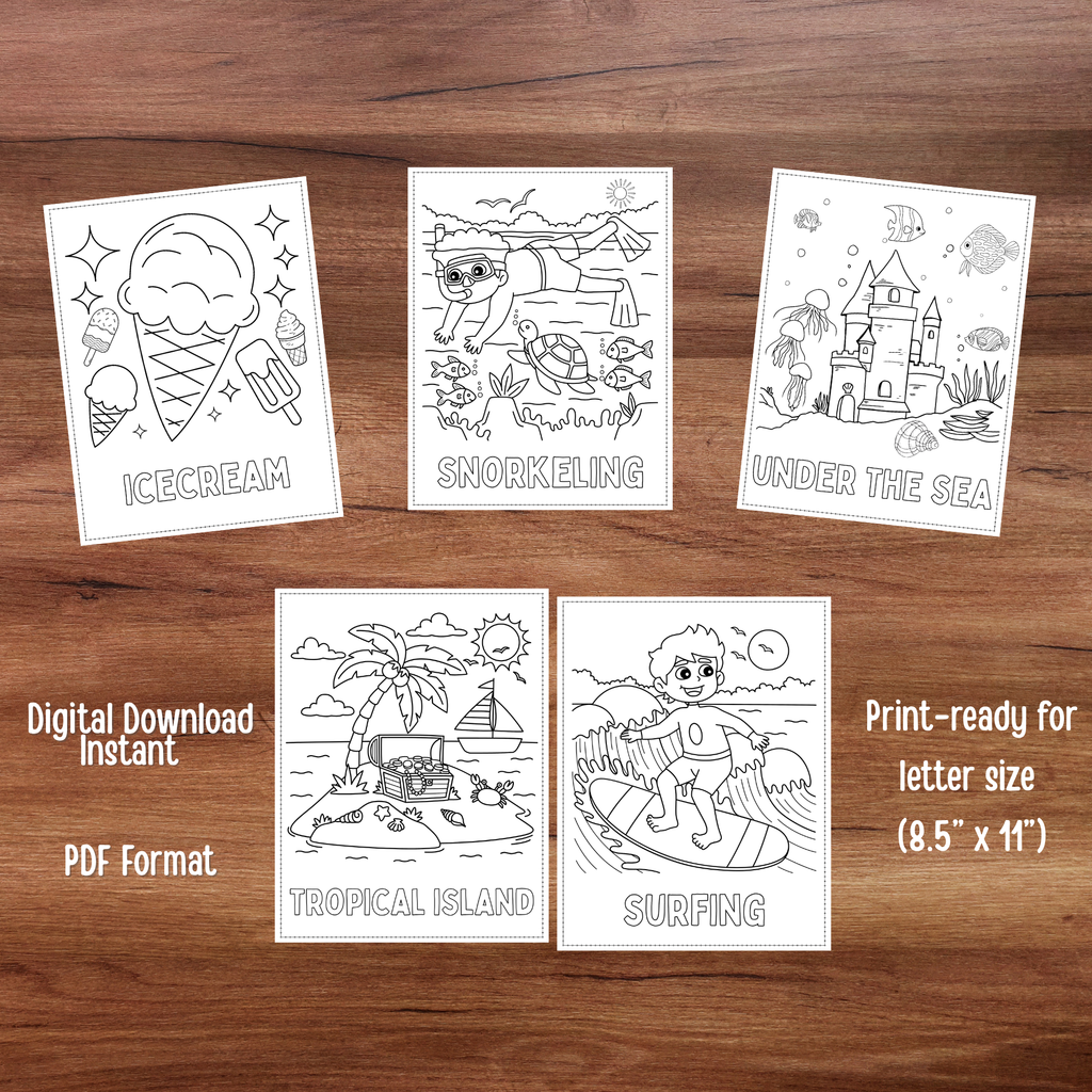 Summer Coloring Book