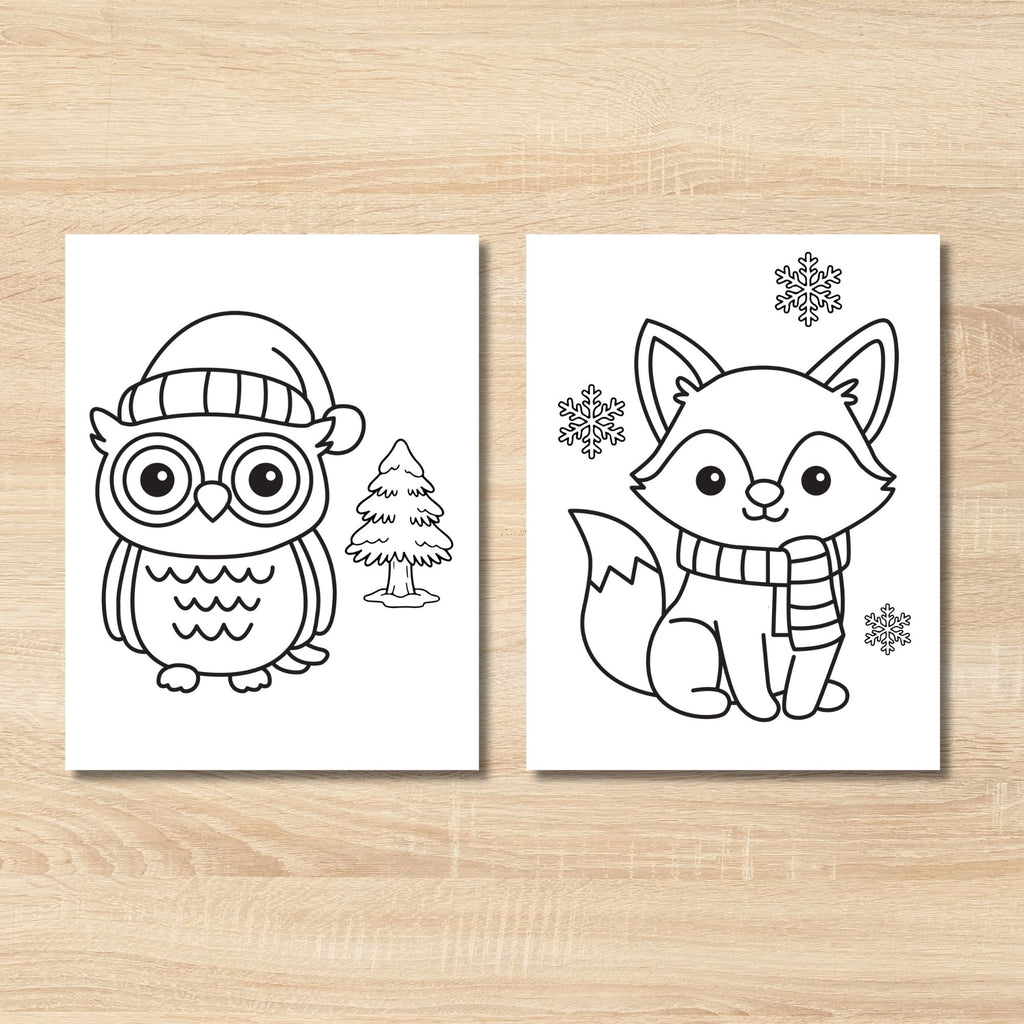 Winter Coloring Book