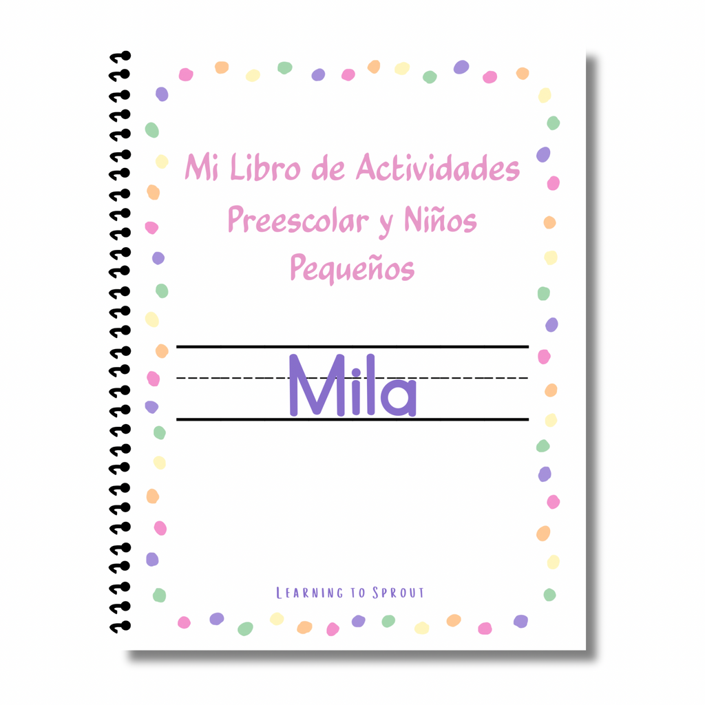 Spanish My Toddler & Pre-K Workbook