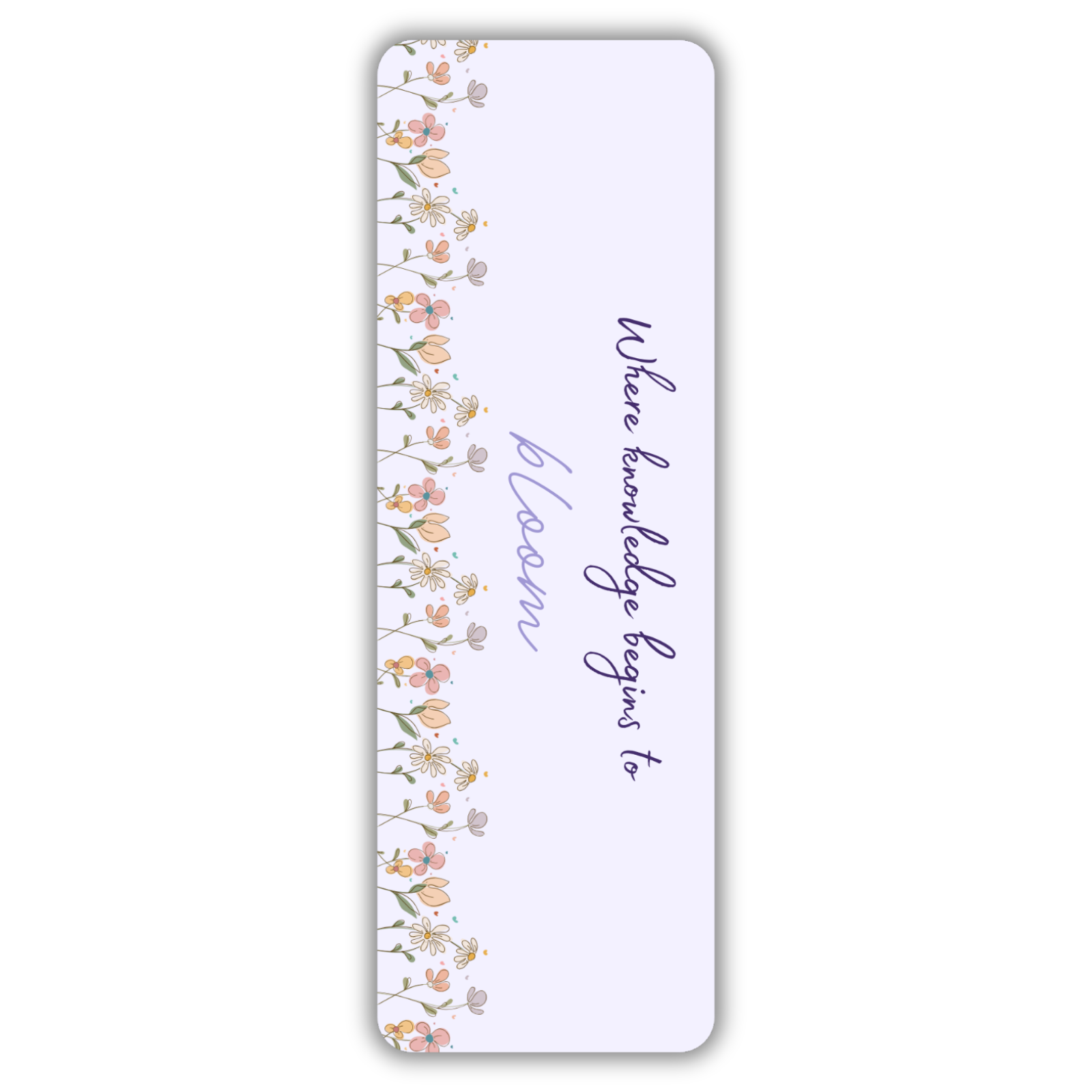 Purple Bloom Bookmark