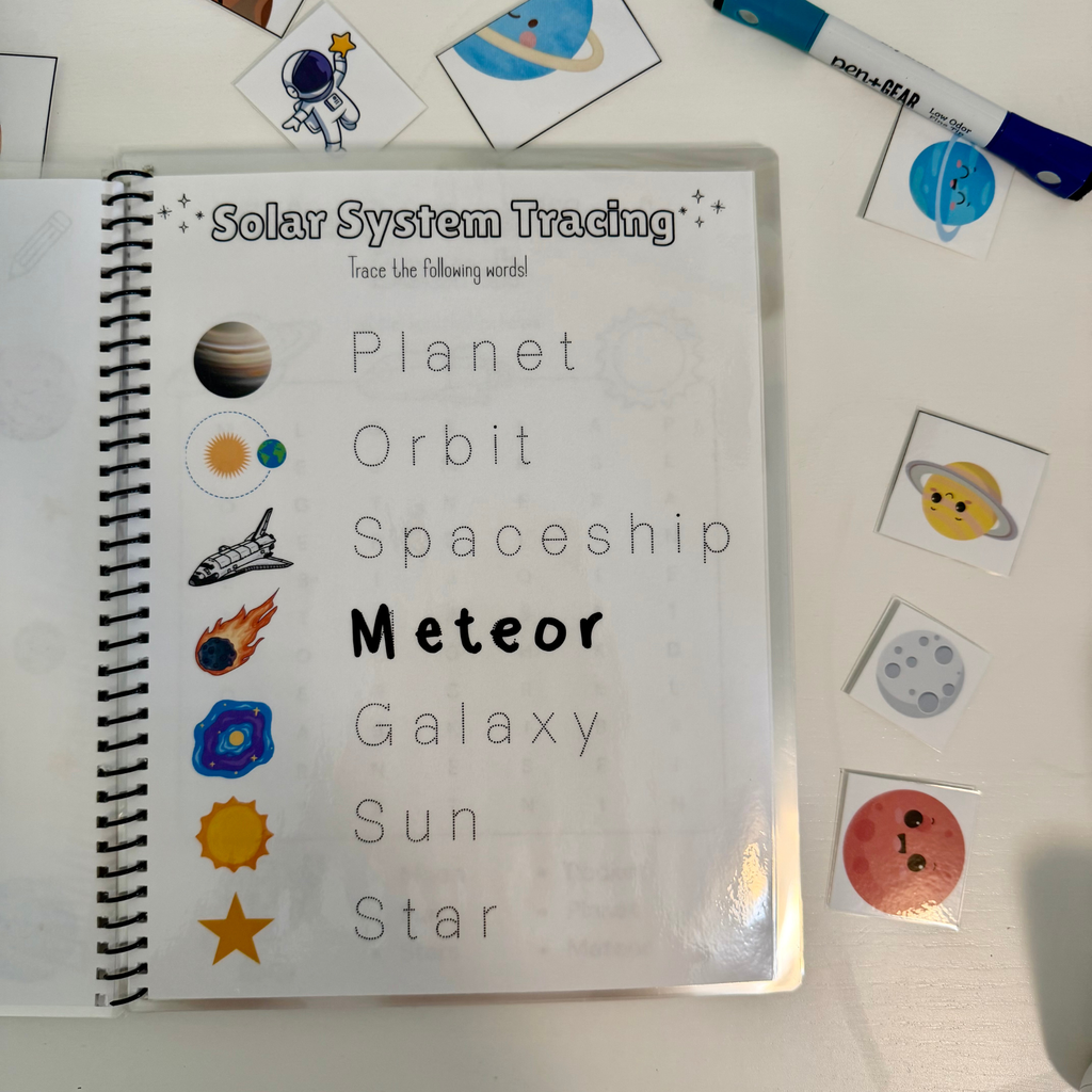 Space Learning Activity Workbook for Pre-K & Kindergarten