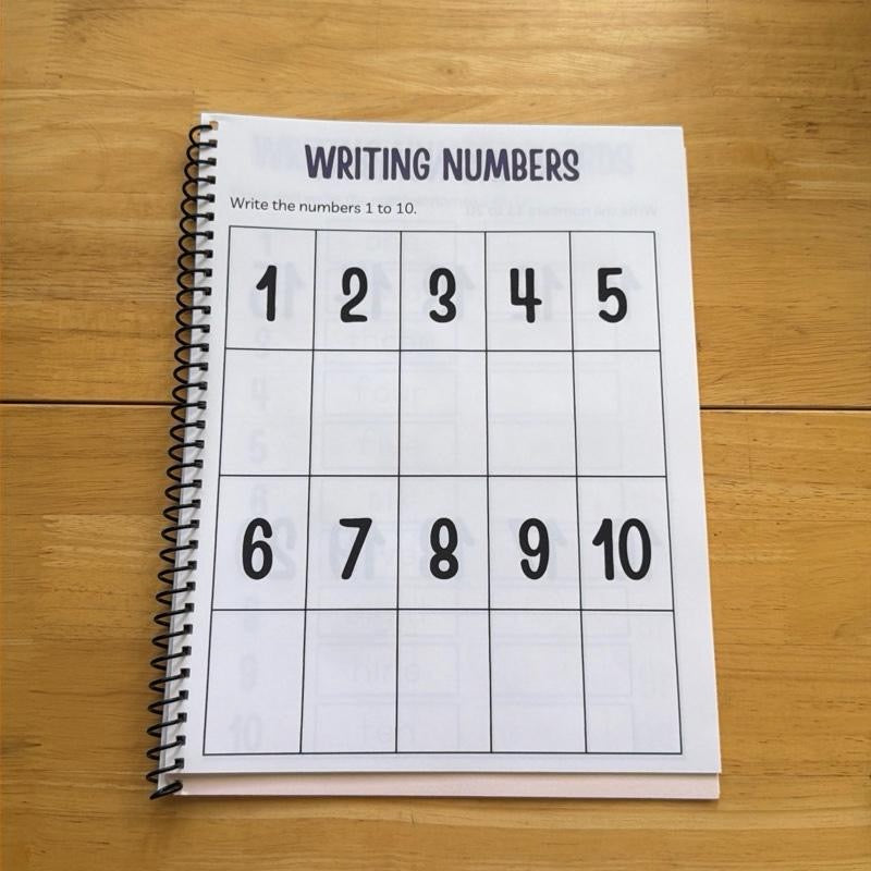 Kindergarten Numbers Workbook