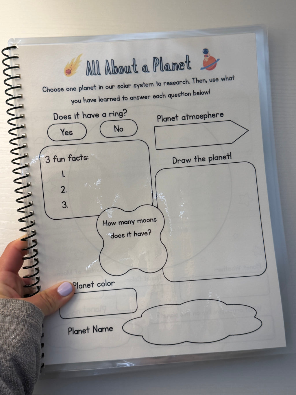 My Space Activity Workbook for 3rd-4th Grade