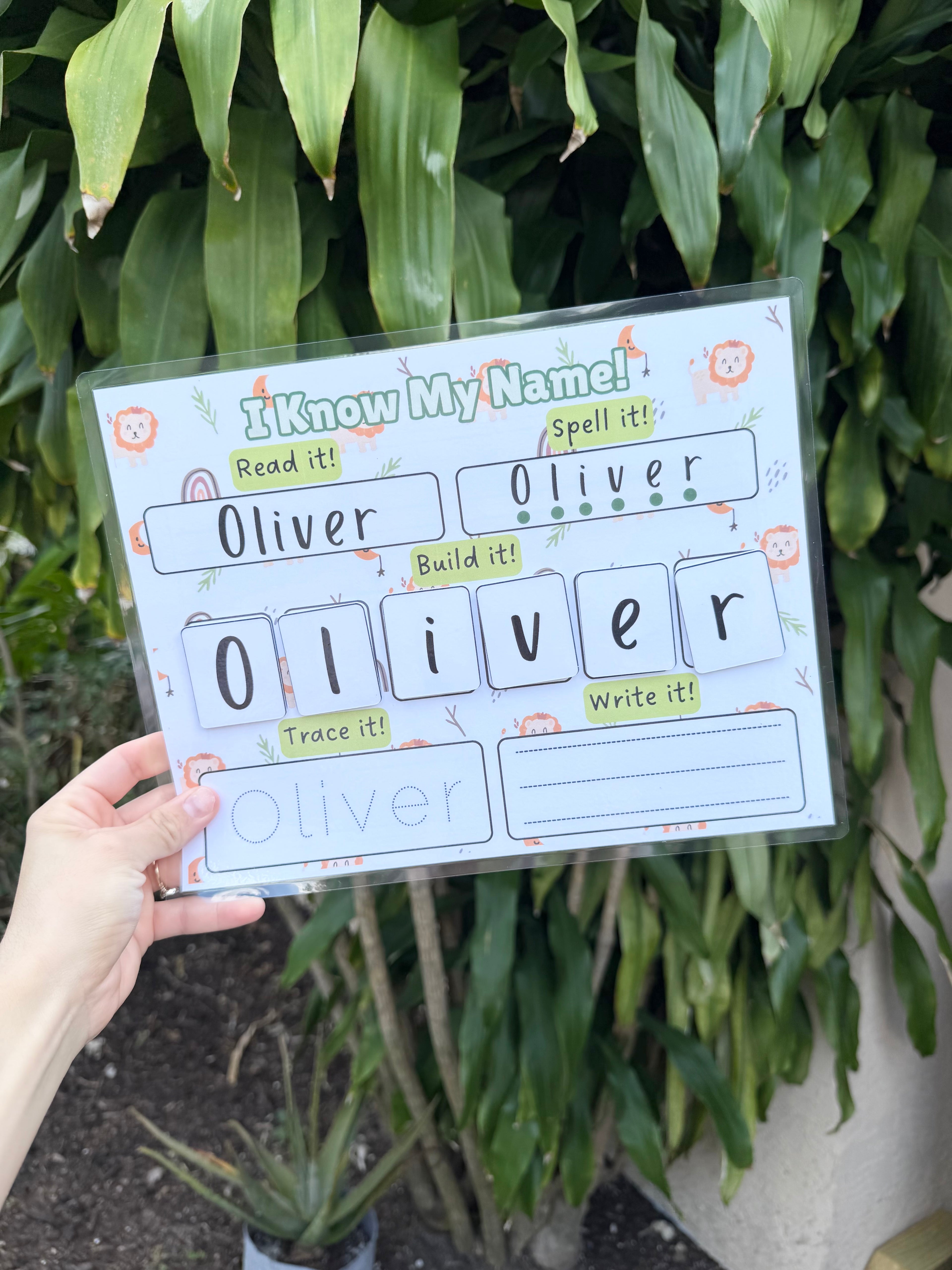 Personalized I Know My Name Sheet