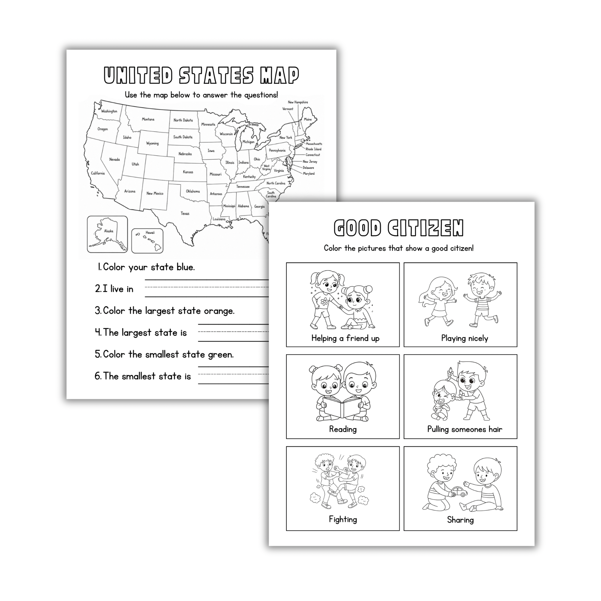 Kindergarten Social Studies Workbook