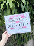 Personalized I Know My Name Sheet