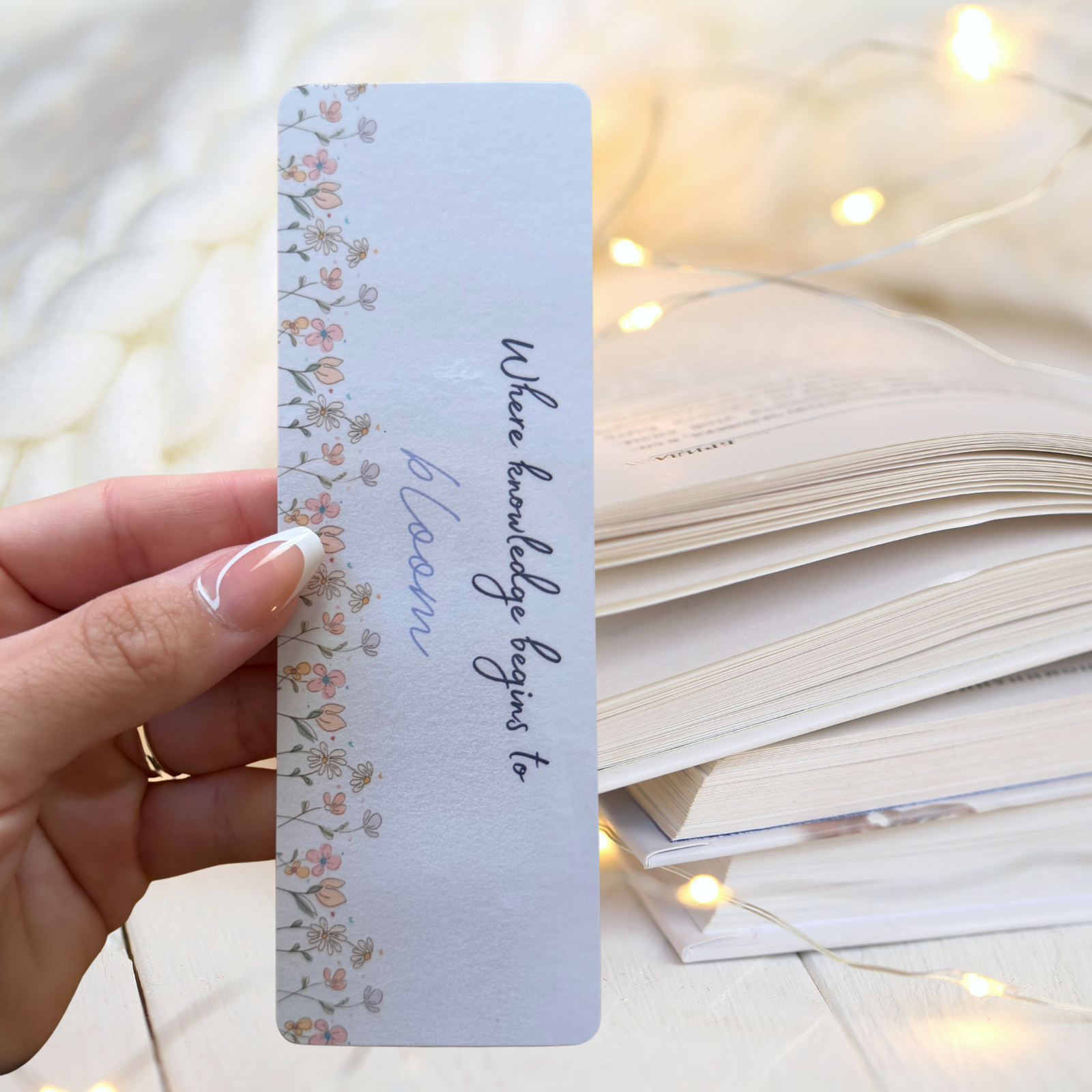 Purple Bloom Bookmark