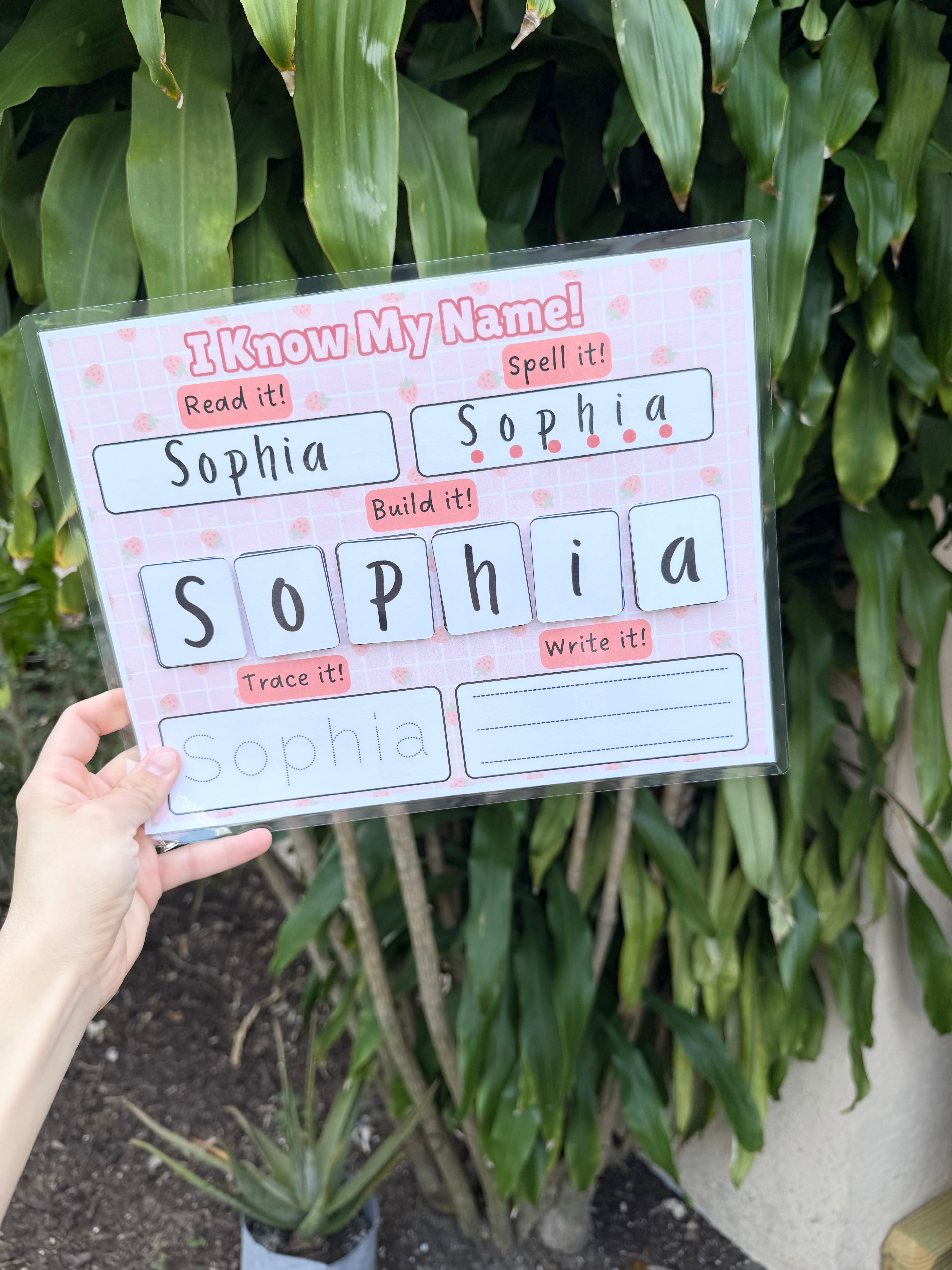Personalized I Know My Name Sheet