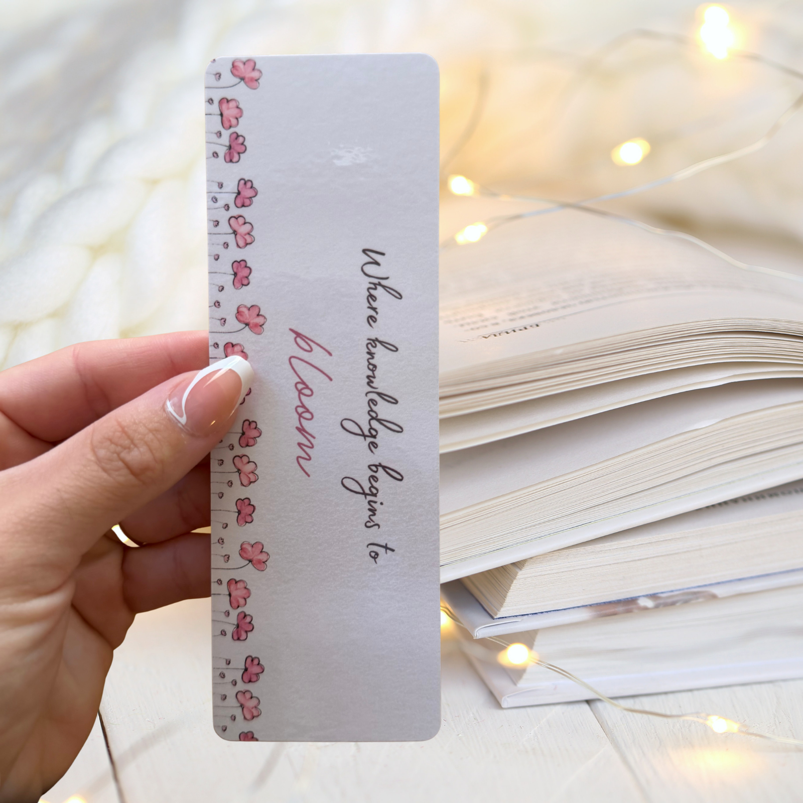 Pink Bloom Bookmark