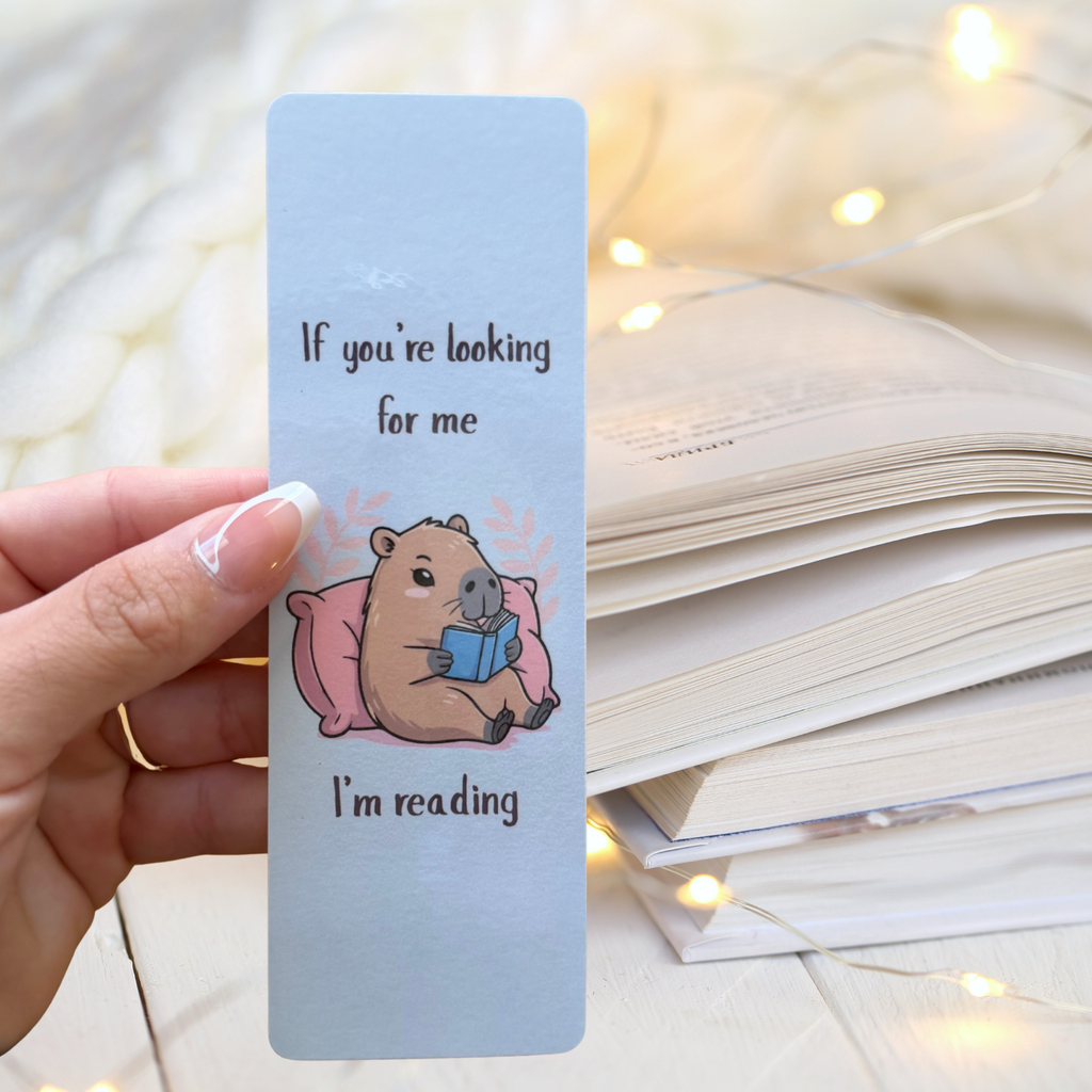 Reading Capybara Bookmark