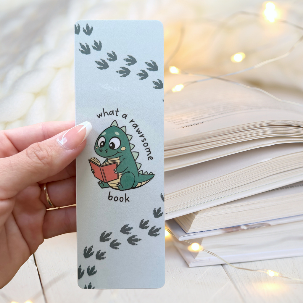 Reading Dino Bookmark