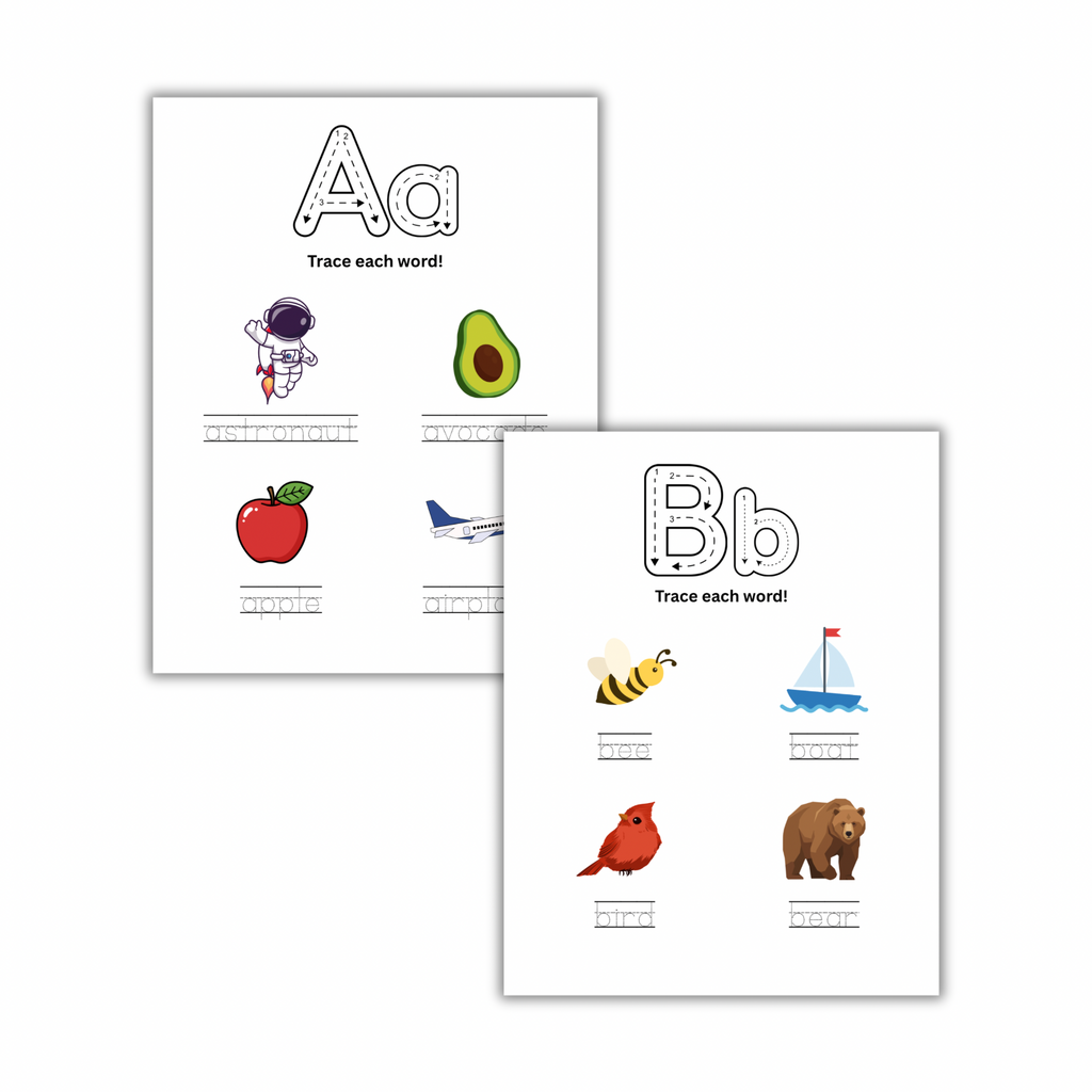 ABC Word Tracing Workbook