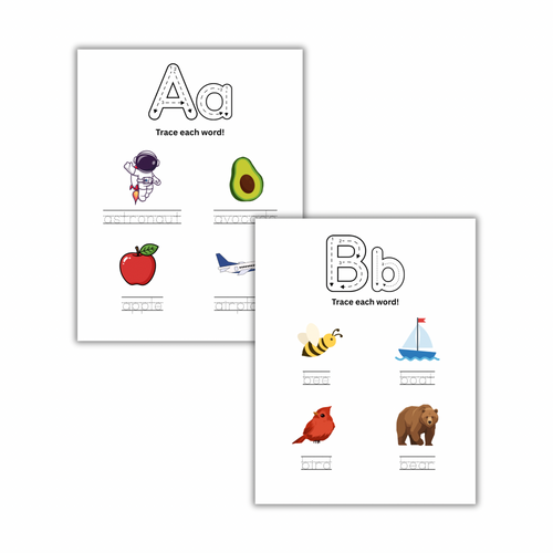 ABC Word Tracing Workbook