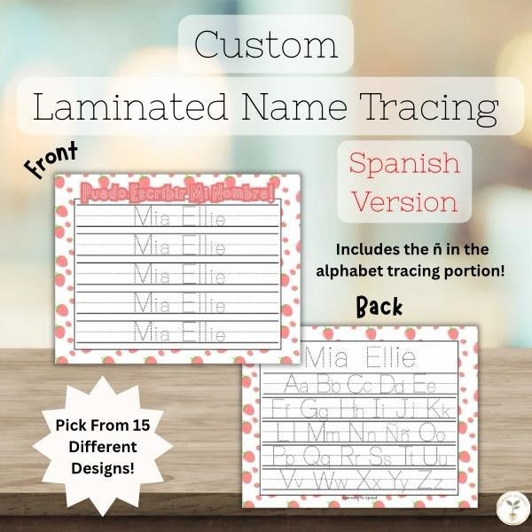 Spanish Personalized Name & Alphabet Sheet