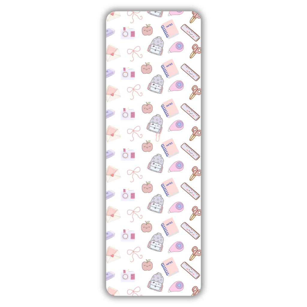 School Supplies Bookmark