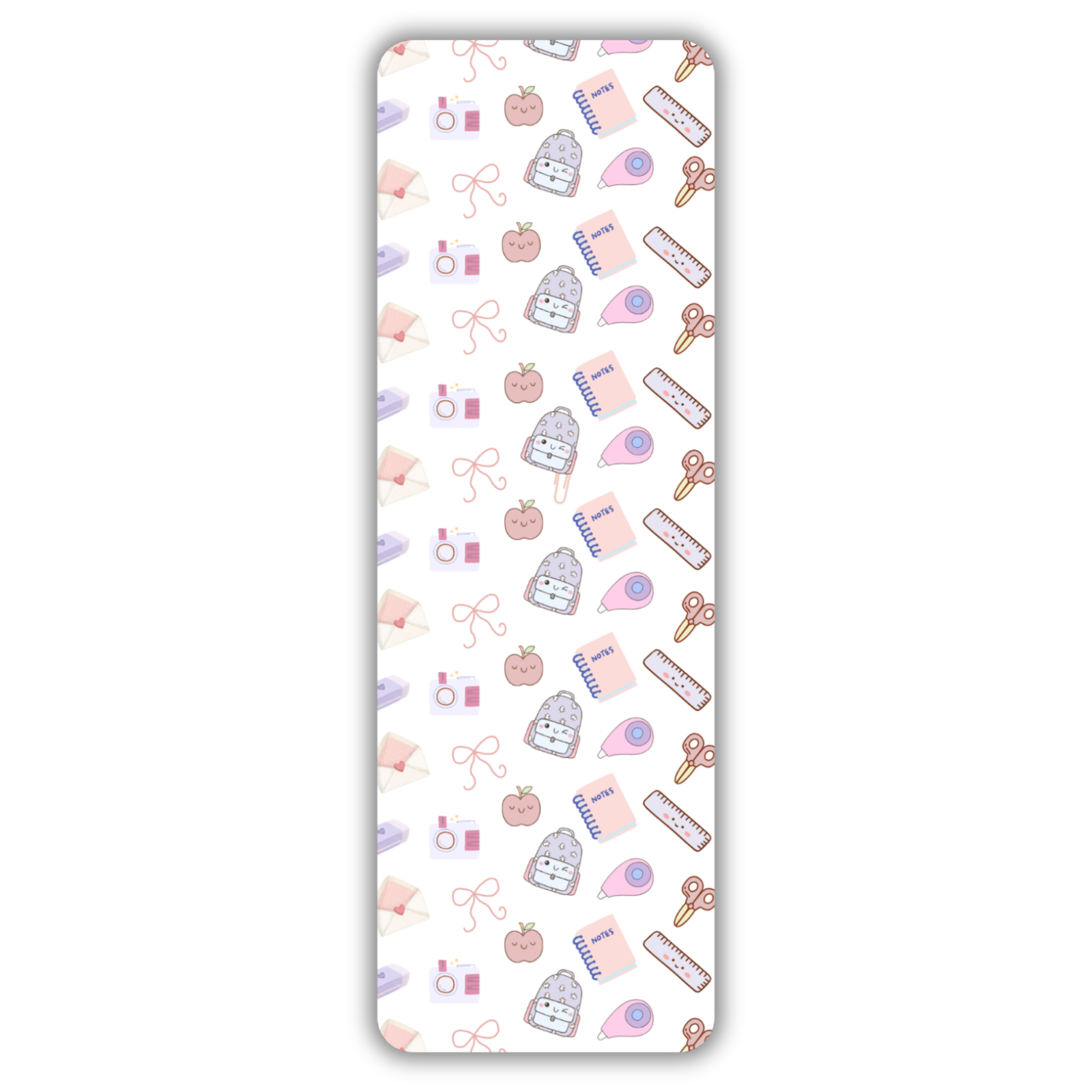 School Supplies Bookmark