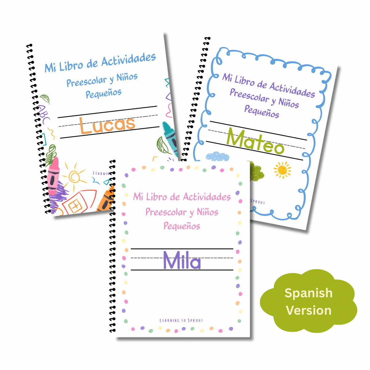 Spanish My Toddler & Pre-K Workbook