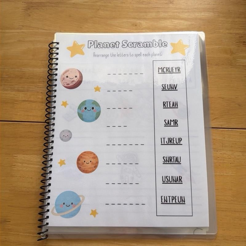 Space Learning Activity Workbook for 1st & 2nd Grade
