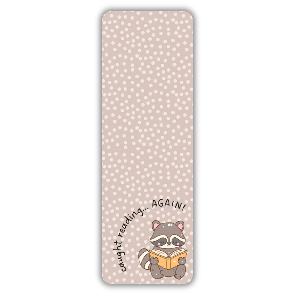 Reading Raccoon Bookmark