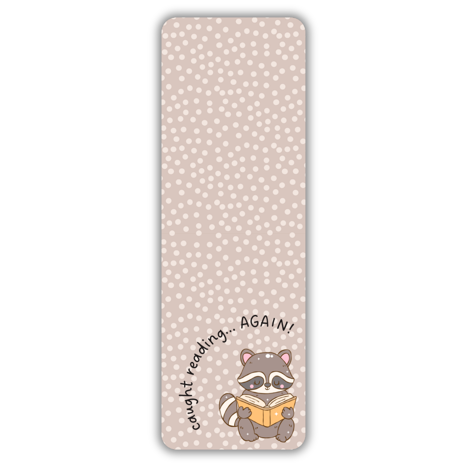 Reading Raccoon Bookmark