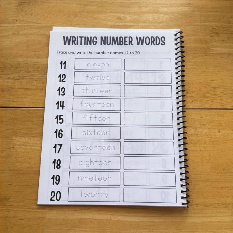 Kindergarten Numbers Workbook