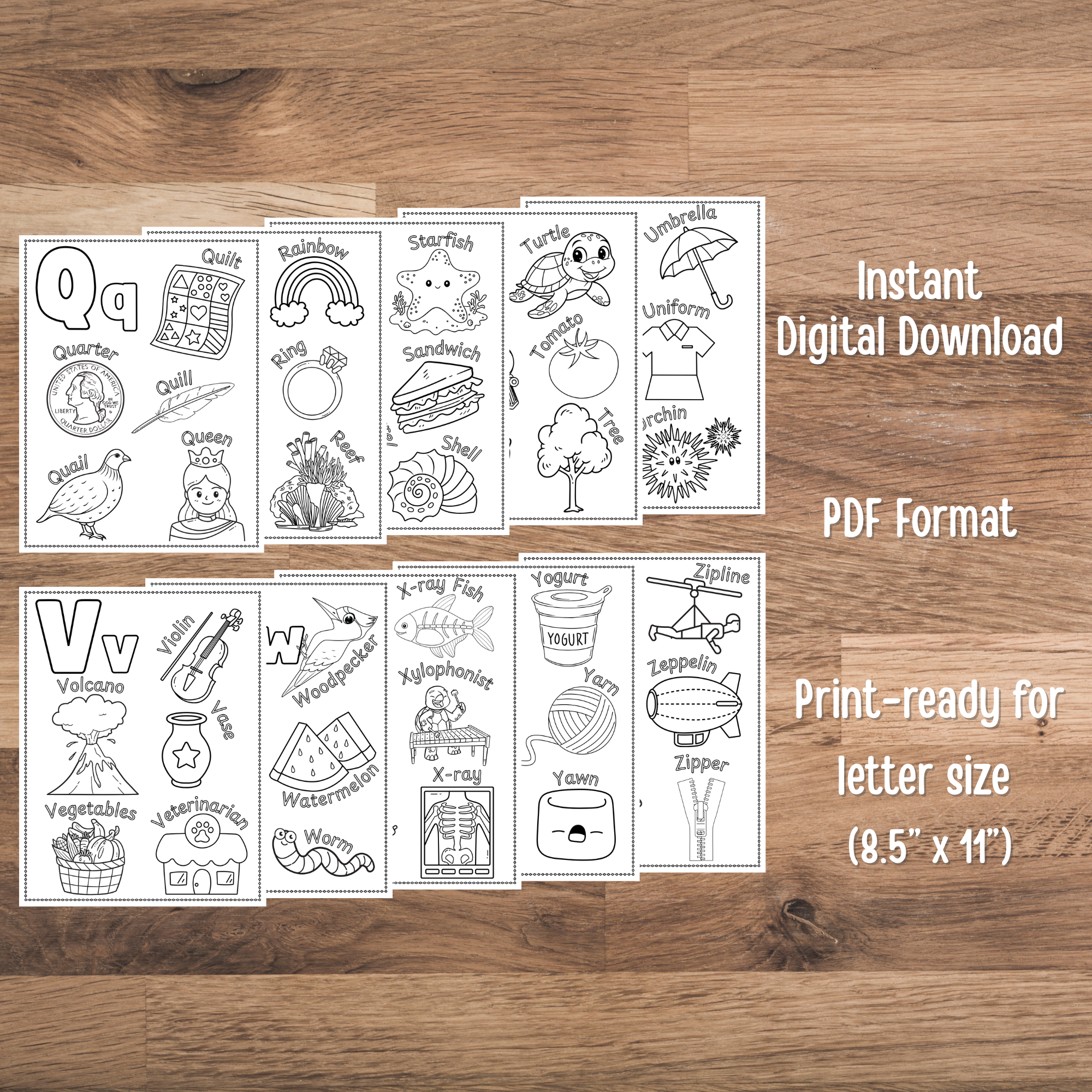Alphabet Coloring Book