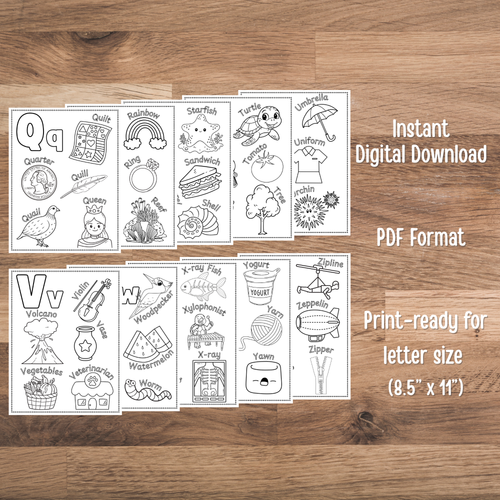 Alphabet Coloring Book